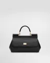 Dolce & Gabbana Medium Sicily Handbag In Black