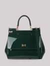 Dolce & Gabbana Medium Sicily Top Handle Bag In Patent Leather