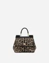 Dolce & Gabbana Medium Sicily Leopard Print Crossbody Bag In Animal Print