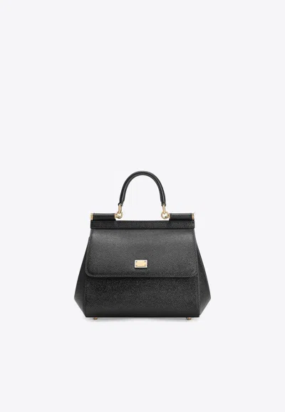 Dolce & Gabbana Miss Sicily Medium Bag In Black
