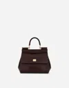 Dolce & Gabbana Medium Sicily Handbag In Bordeaux