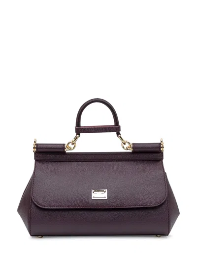 Dolce & Gabbana Medium Sicily Handbag In Brown