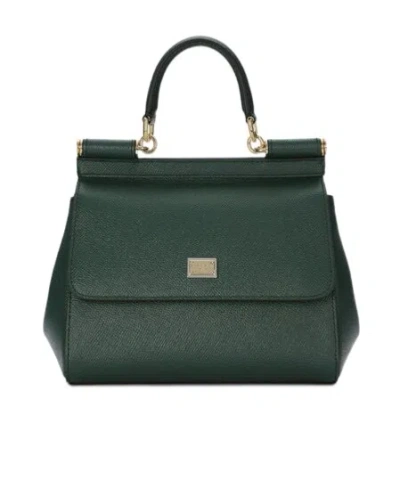 Dolce & Gabbana Medium Sicily Handbag In Green