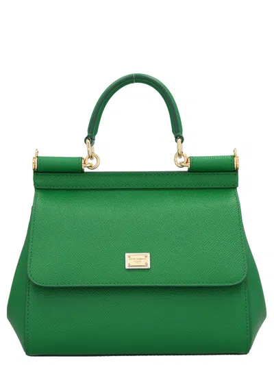 Dolce & Gabbana Medium 'sicily' Handbag In Green