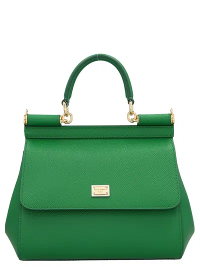 Dolce & Gabbana Medium Sicily Handbag In Green