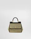 Dolce & Gabbana Medium Sicily Handbag In Nero/oro
