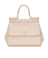 Dolce & Gabbana Medium Sicily Handbag In Nude