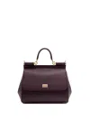 Dolce & Gabbana Small Sicily Tote Bag In Purple