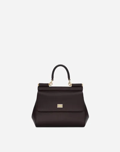 Dolce & Gabbana Medium Sicily Handbag In Purple