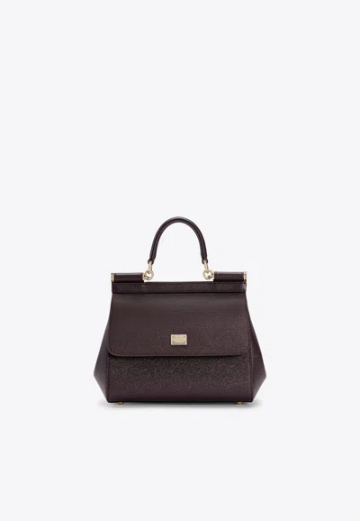 Dolce & Gabbana Medium Sicily Handbag In Red