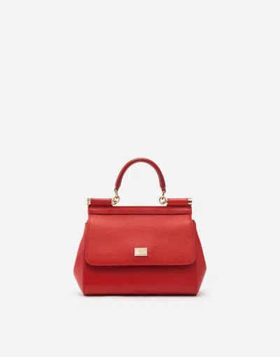 Dolce & Gabbana Medium Sicily Handbag In Red