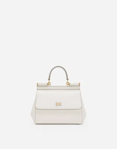 Dolce & Gabbana Medium Sicily Handbag In White