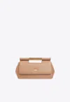 Dolce & Gabbana Medium Sicily Leather Clutch Bag In Pink