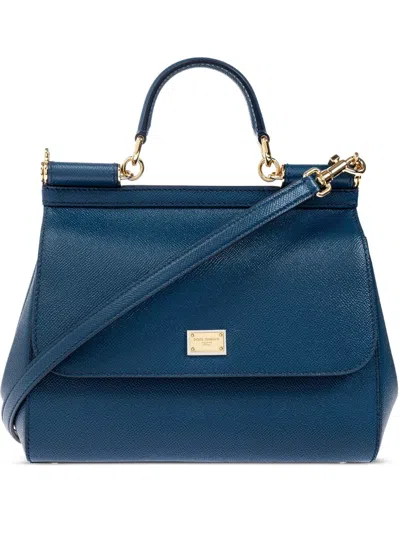 Dolce & Gabbana Medium Sicily Leather Tote Bag