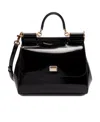 Dolce & Gabbana Medium Sicily Leather Tote Bag In Black