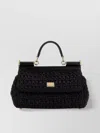Dolce & Gabbana Medium Sicily Raffia Shoulder Bag
