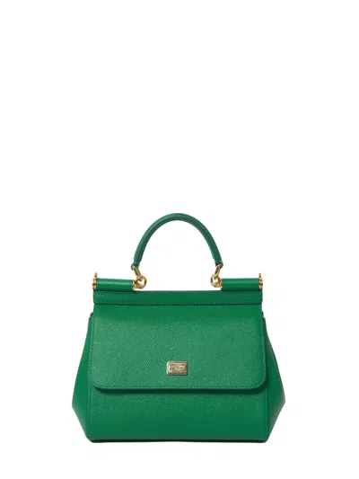 Dolce & Gabbana Medium Sicily Shoulder Bag In Green