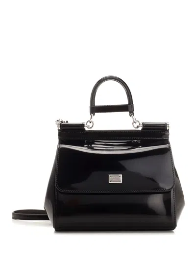 Dolce & Gabbana Medium Sicily Bag In Black