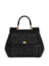 Dolce & Gabbana Medium Sicily Tote Bag In Black