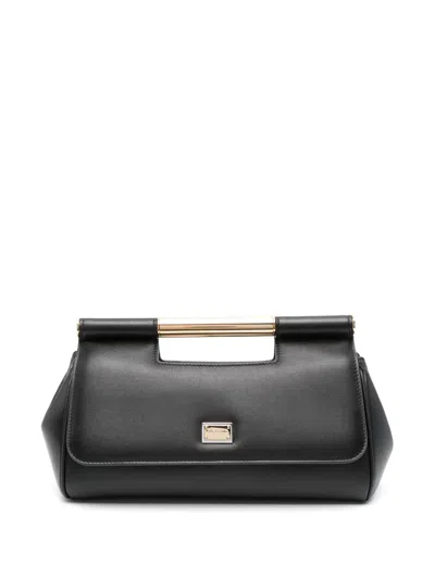 Dolce & Gabbana Medium Sicily Tote Bag In Black
