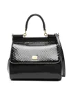 Dolce & Gabbana Medium Sicily Tote Bag In Black