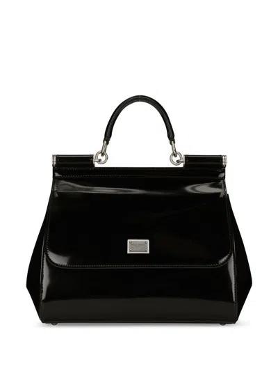 Dolce & Gabbana Medium Sicily Tote Bag Kim Dolce&gabba In Black