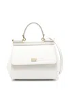 Dolce & Gabbana Medium Sicily Iguana-effect Shoulder Bag In White