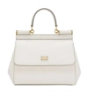 Dolce & Gabbana Medium Sicily Tote Bag In White