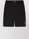 Dolce & Gabbana Thigh-length Monogram-print Swim Shorts In Black