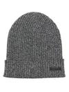 Dolce & Gabbana Mélange Beanie In Black