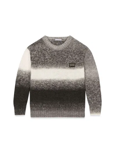DOLCE & GABBANA DOLCE & GABBANA MELANGE CREW NECK PULLOVER