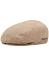 Dolce & Gabbana Mélange-effect Linen Flat Cap In Neutrals