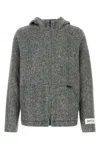 Dolce & Gabbana Melange Grey Acrylic Blend Jacket In S8292