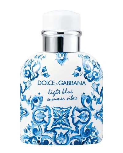 Dolce & Gabbana Men's 2.5oz Light Blue Summer Vibes Edt In White