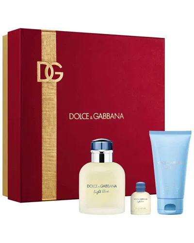 Dolce & Gabbana Men's 2.5oz Light Blue 3pc Set