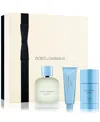 Dolce & Gabbana Men's 3-pc. Light Blue Pour Homme Eau De Toilette Gift Set In No Color
