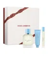 Dolce & Gabbana Light Blue Pour Homme Eau De Toilette Gift Set In Transparent
