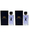 Dolce & Gabbana Men's 3.3oz K Edt Spray Pack Of 2