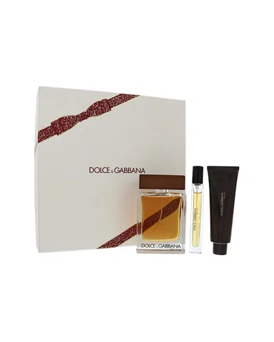 Dolce & Gabbana Men's 3pc D&g The One Gift Set In Transparent
