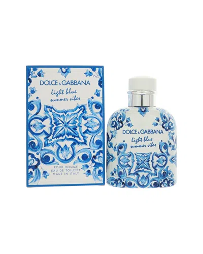 Dolce & Gabbana Men's 4.2oz Light Blue Summer Vibes Edt In Transparent