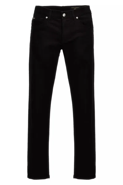 Dolce & Gabbana 5-pocket Slim Fit Jeans In Black
