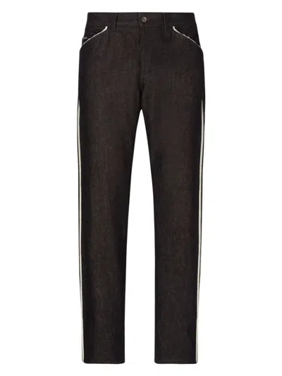 Dolce & Gabbana Men's 5-pocket Straight-leg Jeans In Denim