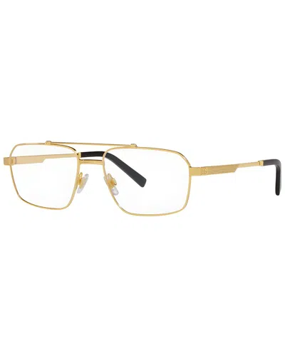 Dolce & Gabbana Men's 56mm Optical Frames In Gold