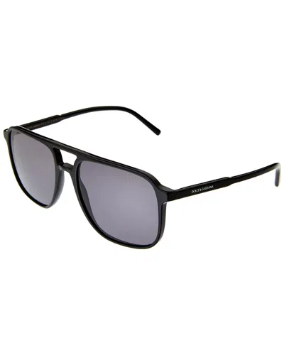 Dolce & Gabbana Men's 58mm Polarized Sunglasses In Black