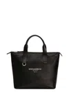 Dolce & Gabbana Carryall Tote Bag With Top Handles In Black