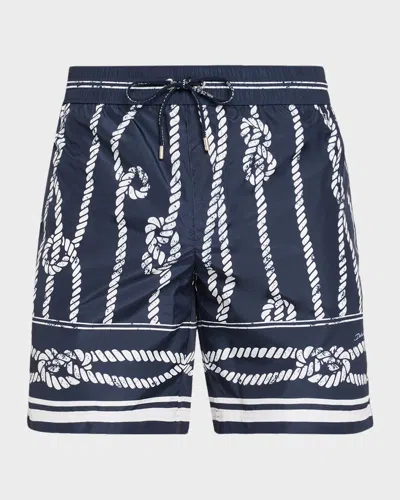 Dolce & Gabbana Men & Apos;s Marina Swim Trunks In Blue Navy