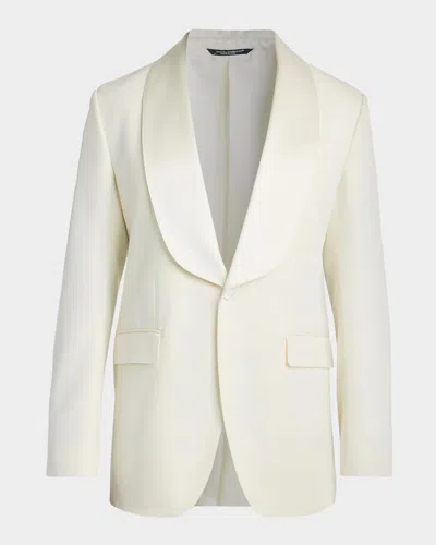 Dolce & Gabbana Men & Apos;s Single-breasted Relaxed Sport Coat In Natural