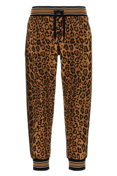 DOLCE & GABBANA DOLCE & GABBANA MEN ANIMALIER JOGGERS
