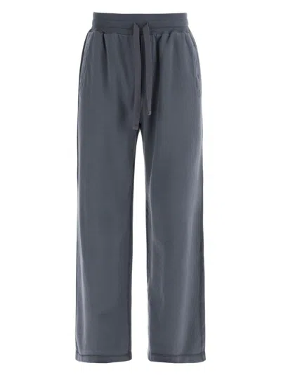 DOLCE & GABBANA MEN'S ANTHRACITE COTTON JOGGERS