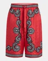 Dolce & Gabbana Bandanna-print Silk Shorts In Medium